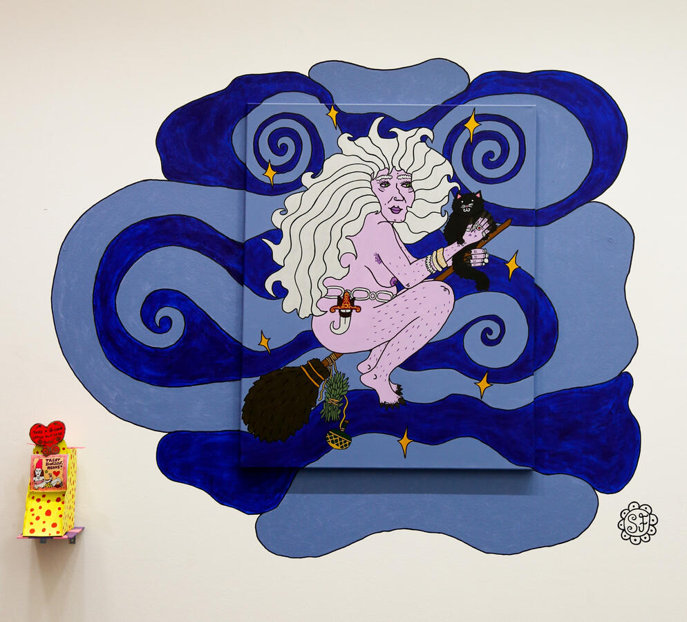 witch queen, 2024, acrylic on canvas. 80x100cm. photo by Esther Stern