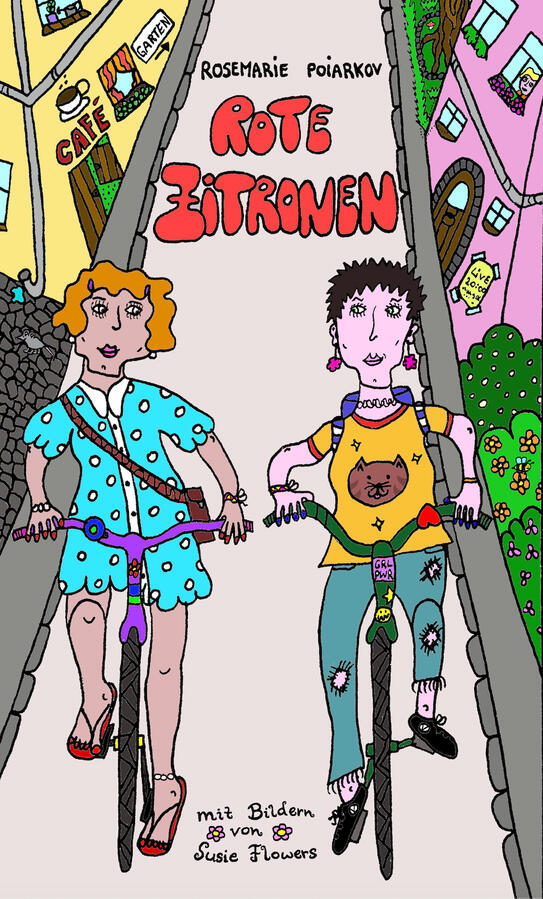 Rote Zitronen by Rosemarie Poiarkov, Buchcover Illustration
