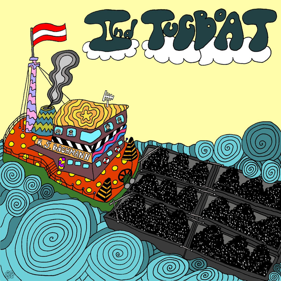 Cover-Design für das Album der Band &quot;Tugboat&quot;, 2023-2024