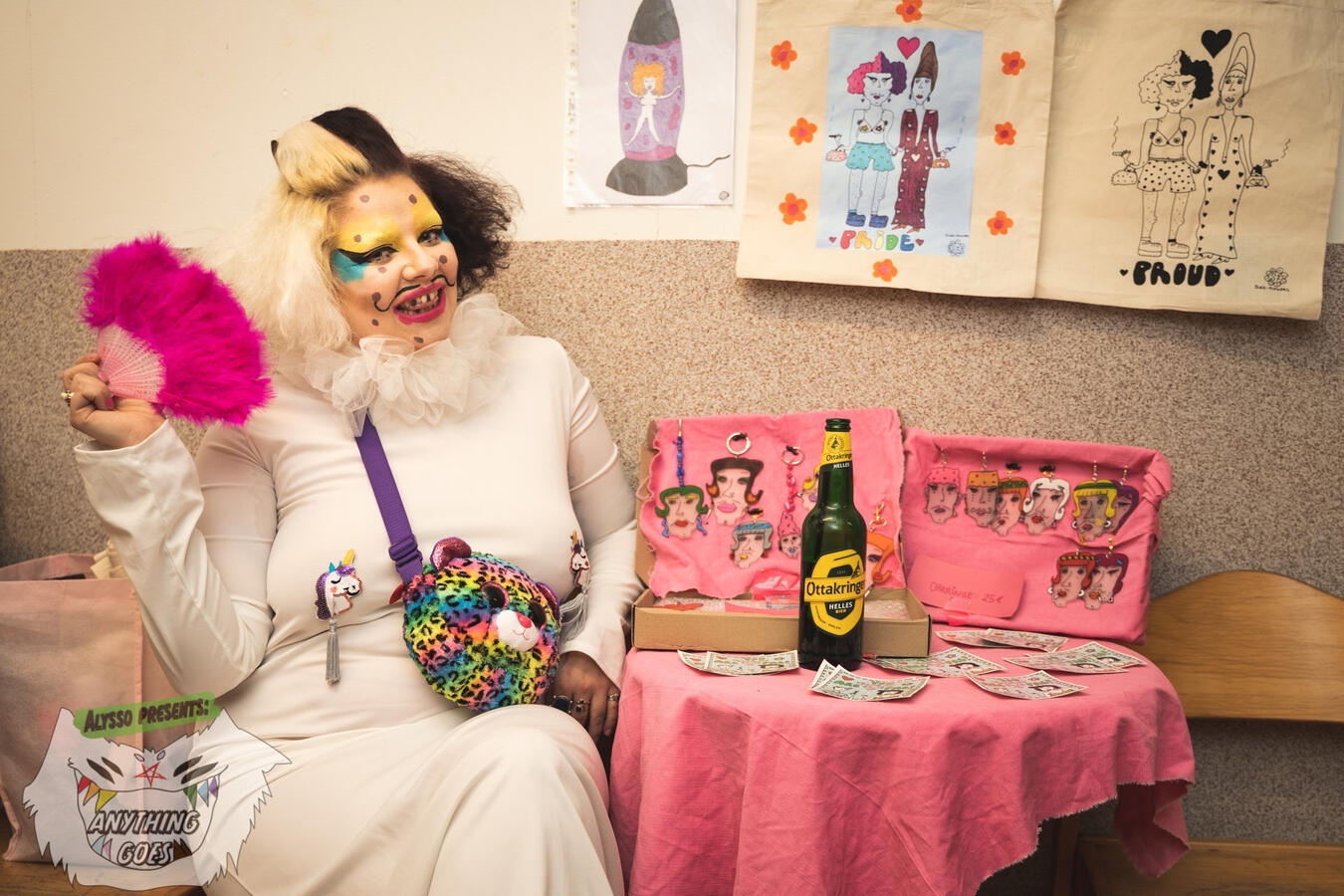 selling my art, photo by Simon Matzinger, 2019